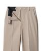 MUSINSA STANDARD WOMAN Women'S Heavyweight Fleece-Lined Slim Straight Hidden Elastic Waist Slacks [Beige]