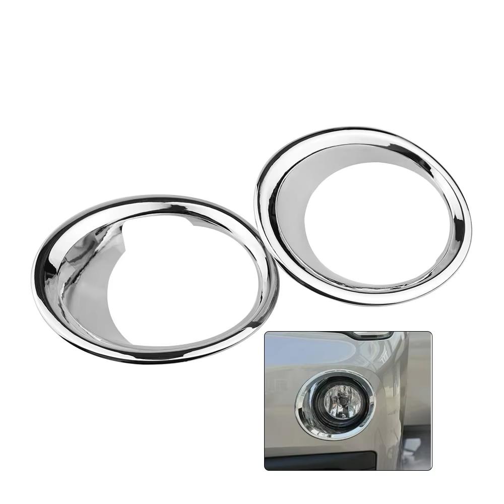 Silver Front Fog Light Bezel Cover for BMW X1 F48 2016 2017 2018 2019 Fog Lamp Surround Trim Ring Car Styling Accessories