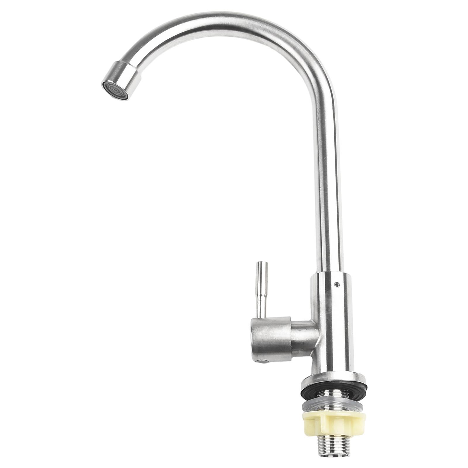 Bathrooms For Kitchens Kitchen Faucet Kitchen Fixtures Hole Tap Silver Single Lever Soft Bubble 304 Stainless Steel China Mainland