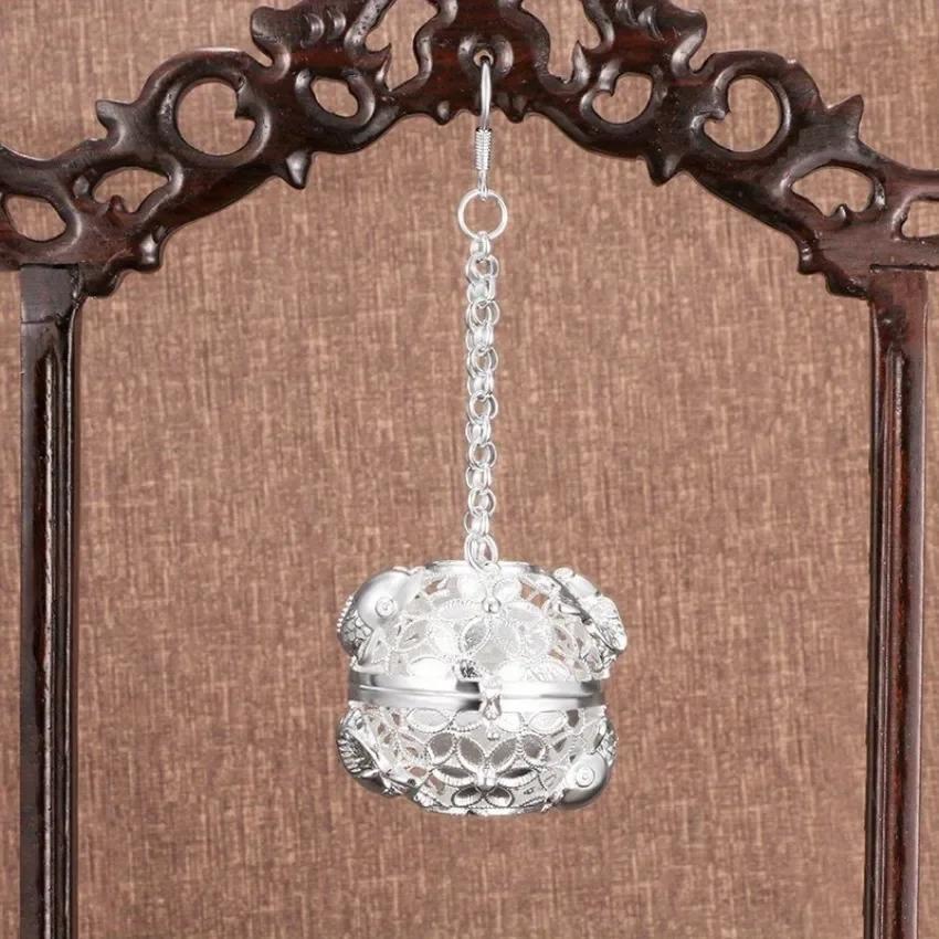 Incense Burner Car Home Pendant Hollow Brass Sachet Ball Antique Fragrance Ball with Hollowed Home