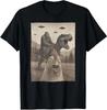 Funny Chicken, Chicken Selfie Bigfoot Riding T Rex Fu Unisex T-Shirt