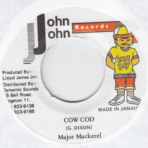 

7inch Record MAJOR MACKEREL - Cow Cod John John 1993 Jamaica Reggae, Ska & Dub