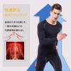 Muxuryee Compression Long Sleeve Sports Size 323 Large Men's Shirt, Undershirt, Sweat-Wicking, Quick-Drying, Black,