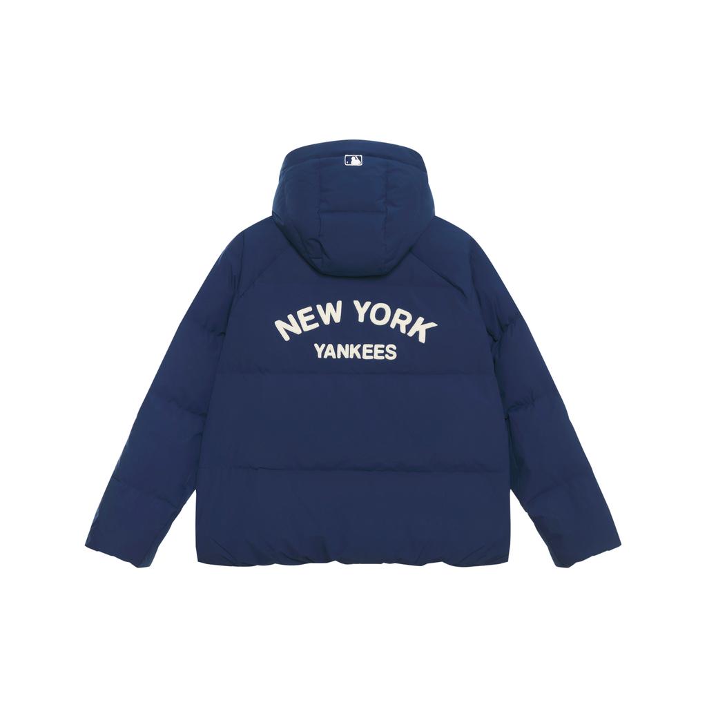 New MLB MLB Preppy Style Collection New York Yankees FW24 Down Jacket Unisex Light Navy Blue 3ADJV1046-50NYL