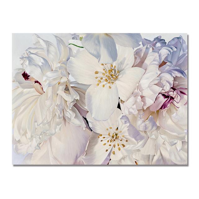 

Современная настенная живопись, плакаты с белыми цветами и принты на холсте, скандинавская картина, украшение для гостиной, домашний декор Cuadros 21*30cm