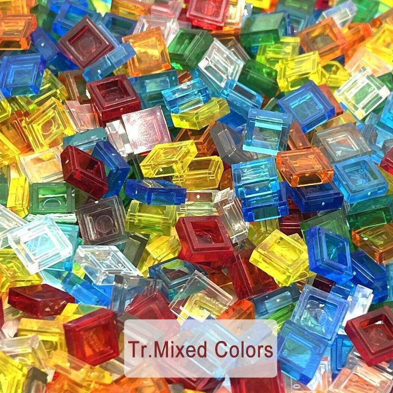 Non-Toxic 600Pcs 1X1 Transparent Clear Bricks Flat Tile Smooth Building Blocks Diy Educational Creative Parts Toy For Kids Compatible 3070