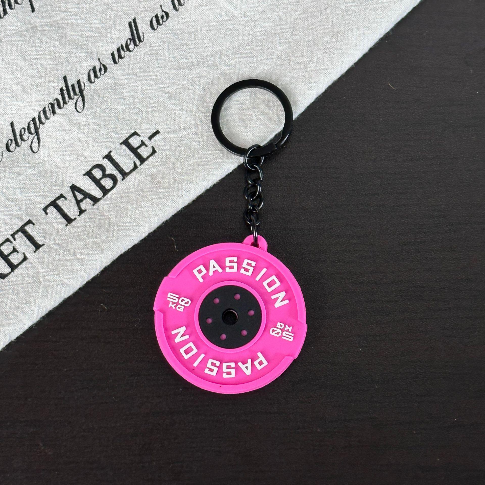 

Miu Series Mini Barbell & Dumbbell Plate Keychain Bag Charm
