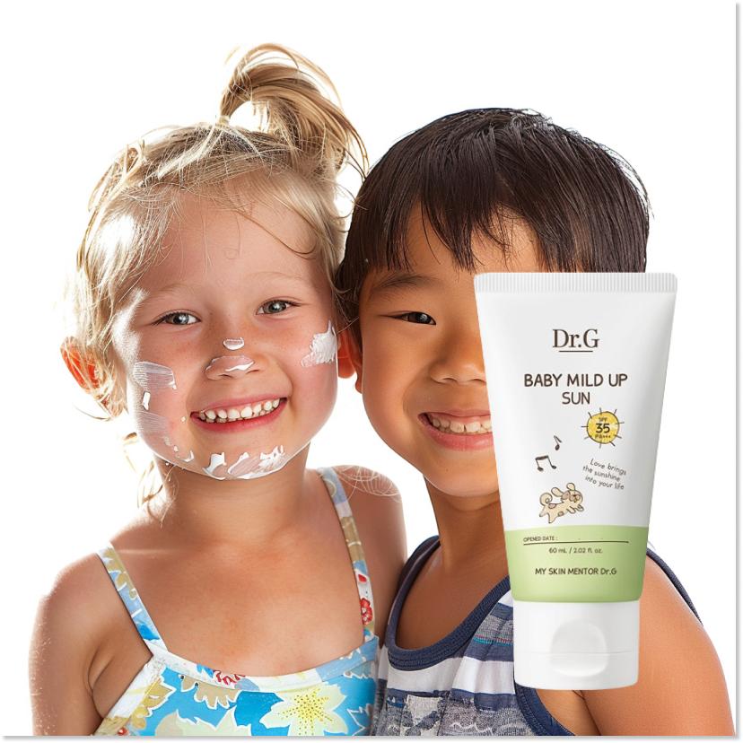 Dr.G Baby Mild Up Sun SPF35 PA+++ 60ml (Mineral Sunscreen for Sensitive Skin)