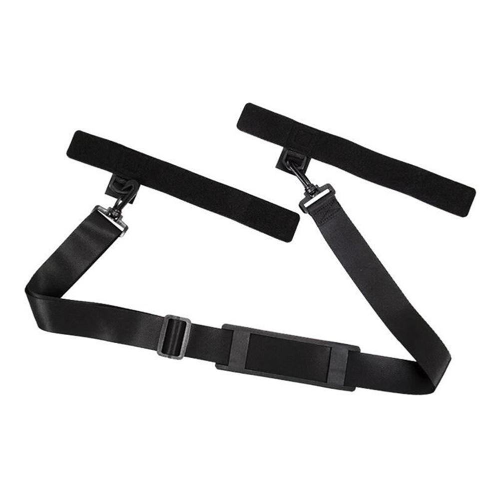 Fishing Rod Fixed Belt Portable Outdoor Waist Strap Adjustable Shoulder Strap Fishing Tool Fishing Rod Accessories 3.8 x 120cm