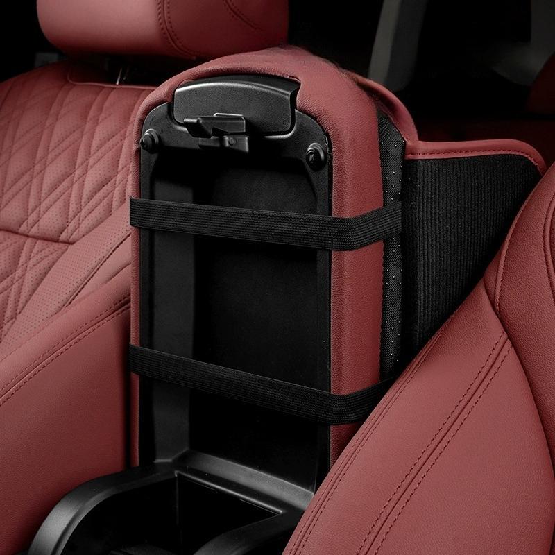 Universal Car Armrest Mat Center Console Protector Cover Arm Rest Box Cushion With Pocket Auto Armrests Storage Box Cover Pad