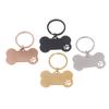 1Pc Abstract Dog Footprint Keychain Name And Text Tags Cat Dog Id Tag Name With Cute Symbols Bone Shaped Pet Nameplate