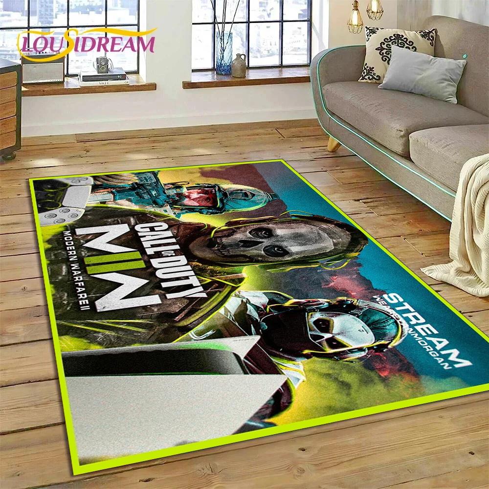 Call of Duty War Game Gamer COD Teppich für Schlafzimmer Wohnzimmer Zuhause Sofadekoration, Kinder Spiel Große Dekoration Bodenmatte Geschenk