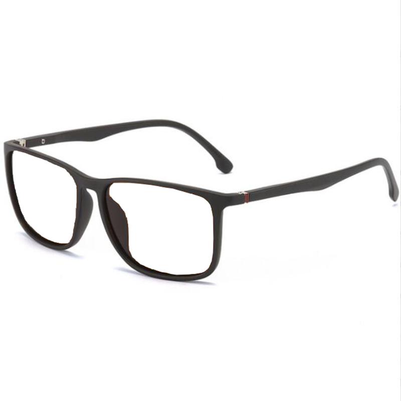 Square Glasses Men Thin Leg Minus Lens Prescription Eyewear Diopter 0 -0.5 -0.75 -1.0 To -6.0