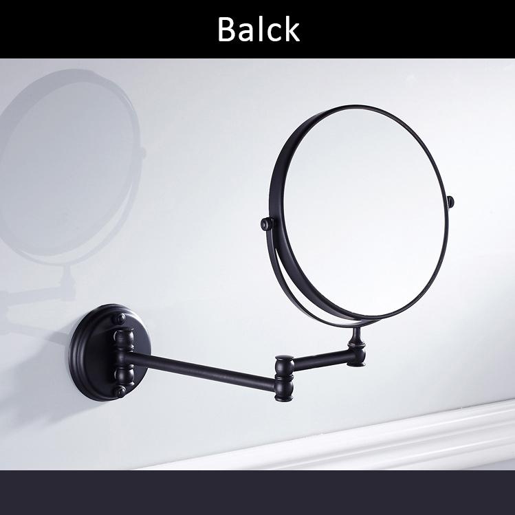 Bathroom Accessories Makeup Mirror Bath Mirror Antique Bronze Wall Mounted Magnifier Bathroom Mirrors Bathroom Hardware-80290