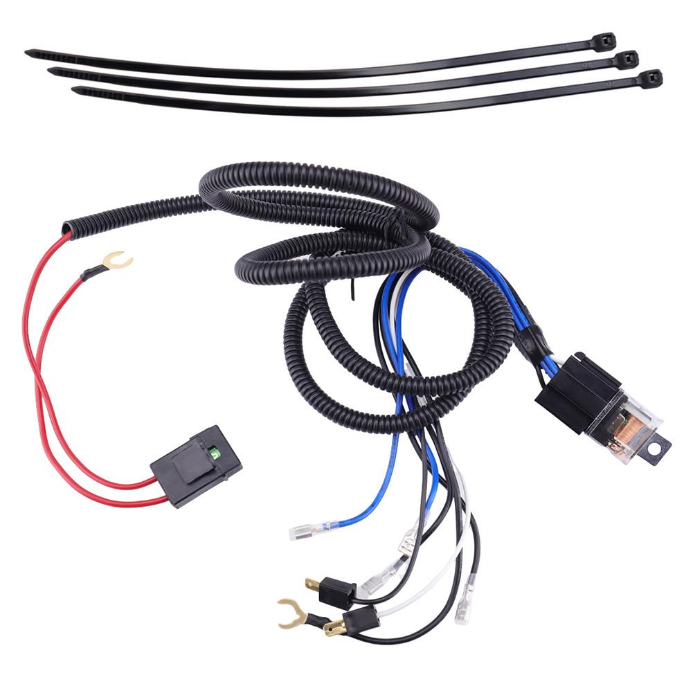 

12 В автомобильный жгут проводов, комплект реле, 80A, крепление на решетку, звуковые сигналы, 4-контактный двойной звуковой сигнал, реле жгута проводов для ATV UTV