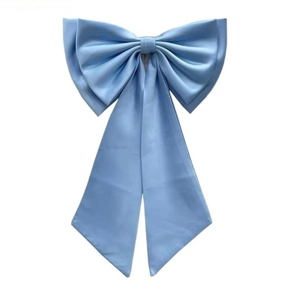 Large Bowknot Waist Ornament Satin Tulle Bow Bow Knots Accessories Sophisticated Gown