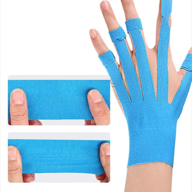 Pre Cut Kinesiology Tape for Carpal Tunnel & Support Elastic Sports Activities Tapes Athletic Tape Wrist Finger Tape
