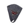Retro Round Top Cap Floral Crochet Flower Turban Cute Earmuffs  Scarf Accessories