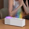 Flame Air Diffuser Humidifier with Ocean Wave Projector Cool Mist Humidifier Aroma Diffuser for Home Decor/Relaxation/Gift