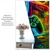 2Pcs Colorful Gamepad Printed Blackout Curtains Suitable For Bedroom Kitchen Dining Room Living Room Study Office Bathroom