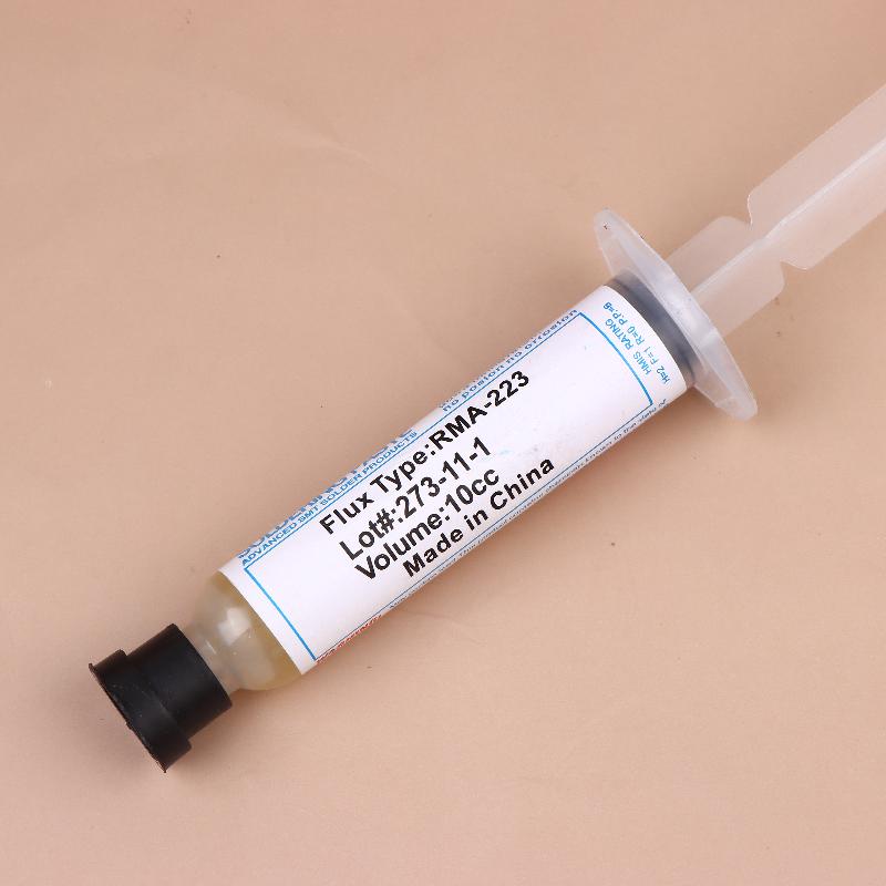 10Ml Flux For Soldering With Flexible Tip Syringe Solder Paste Flux Grease Repair Solde No Cleaning Welding Repair Tools