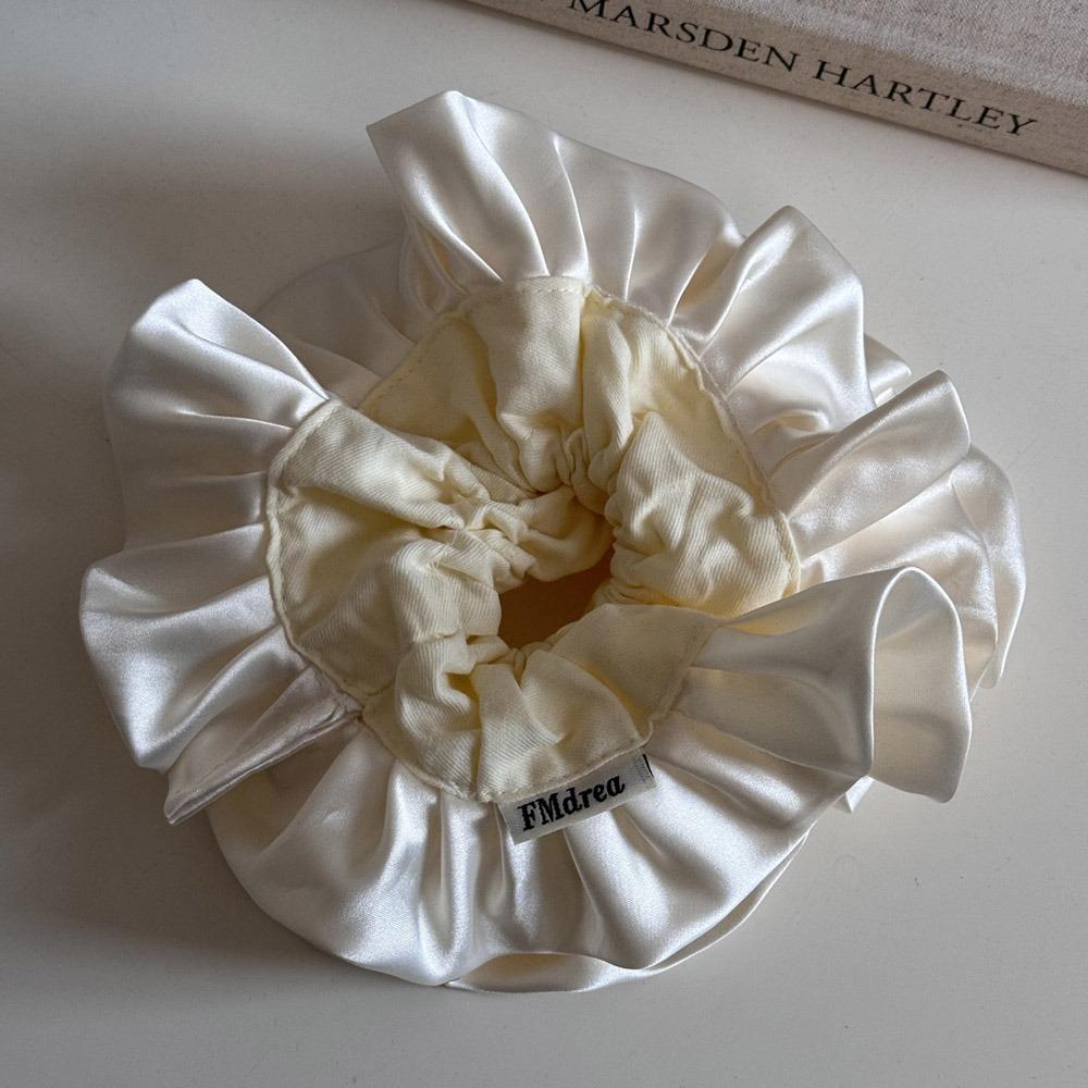 Retro Elegant Hair Band Satin Rubber Band Trendy Hair Rope Headwear  Party Headdress