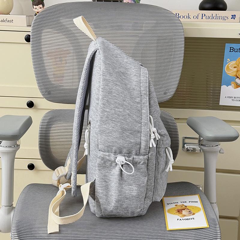 Schoolbag1011 New School Bag for Women, Japanese Style for Elementary Students, Simple Junior High School Student Large Capacity Fresh Backpack Casual