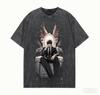 Death Note Washed T-shirt Personality Clothes New Model Anime T-shirt Year Round Clothing Couples Plus Size Unisex Classic
