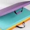 Multicolored Folding Fitness Mat: Three-Fold/Four-Fold for Sit-ups, Somersaults, and Home Exercise.