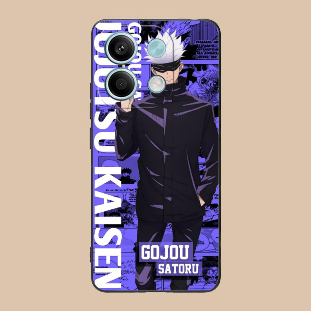 Jujutsu Kaisen Satoru Gojo Phone Case for Xiaomi 15 14 13 12 Mi 11 T Ultra Lite Pro S X 5G Colorful Printing Cover Cover Pretty
