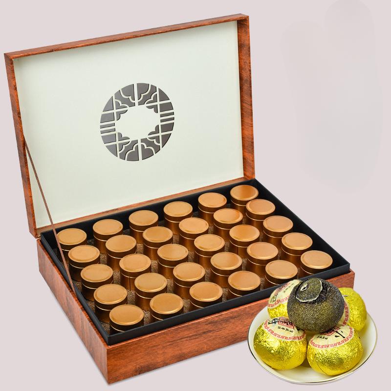 Xinhui Citrus Tea Tea Eight-Year Court Pu'er Cooked Tea Tangerine Peel Orange Pu'er Tea Canned 250G Gift Box