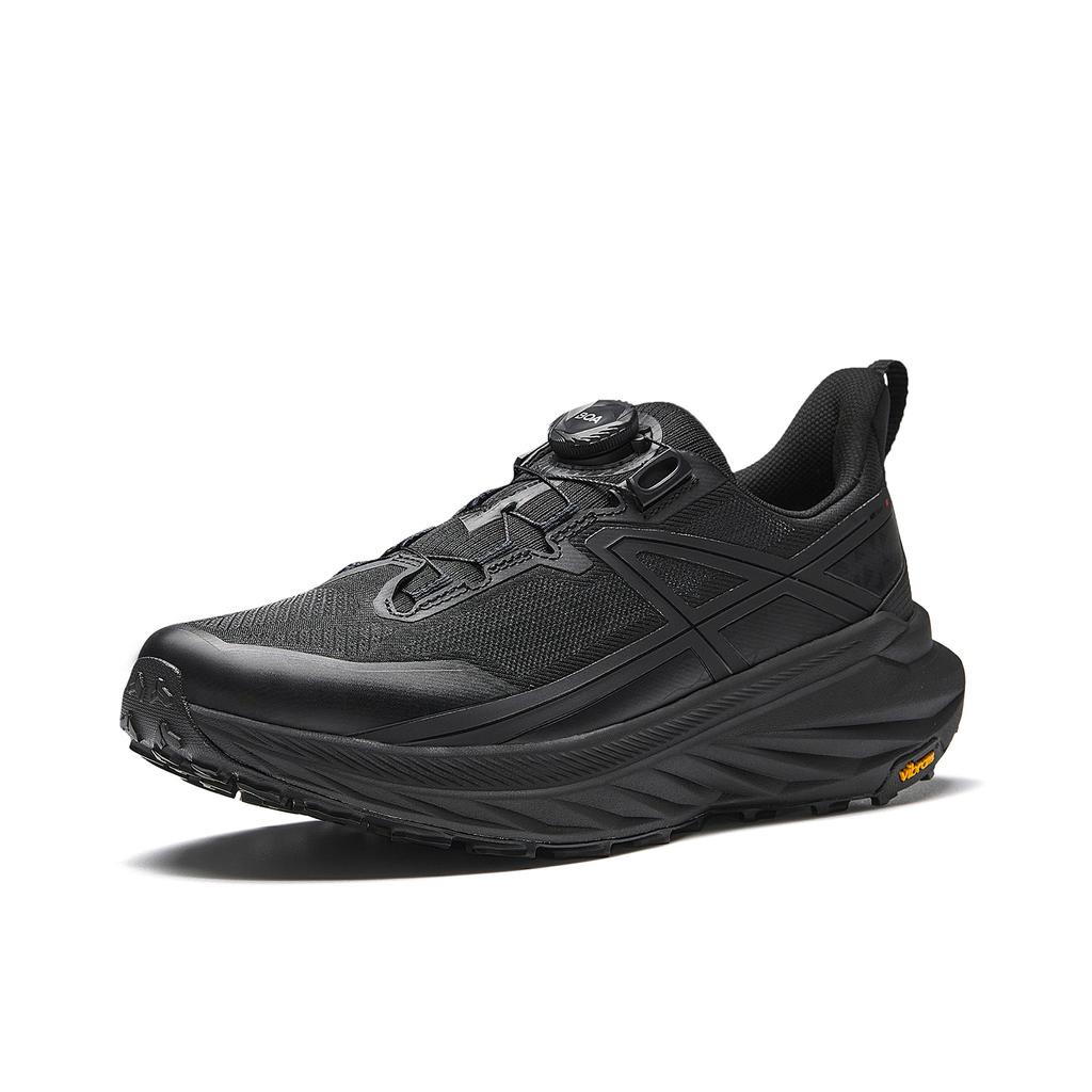 Anta Peregrine Falcon 3 Textile, Rubber Low Top Running Shoes Men's Basic Black 112615508A-3