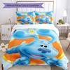3pcs Blue's Clues Bedding Set Duvet Cover Closure Includes 1 Duvet Cover & 2 Pillowcases, Soft and Comfortable for All Seasons.
