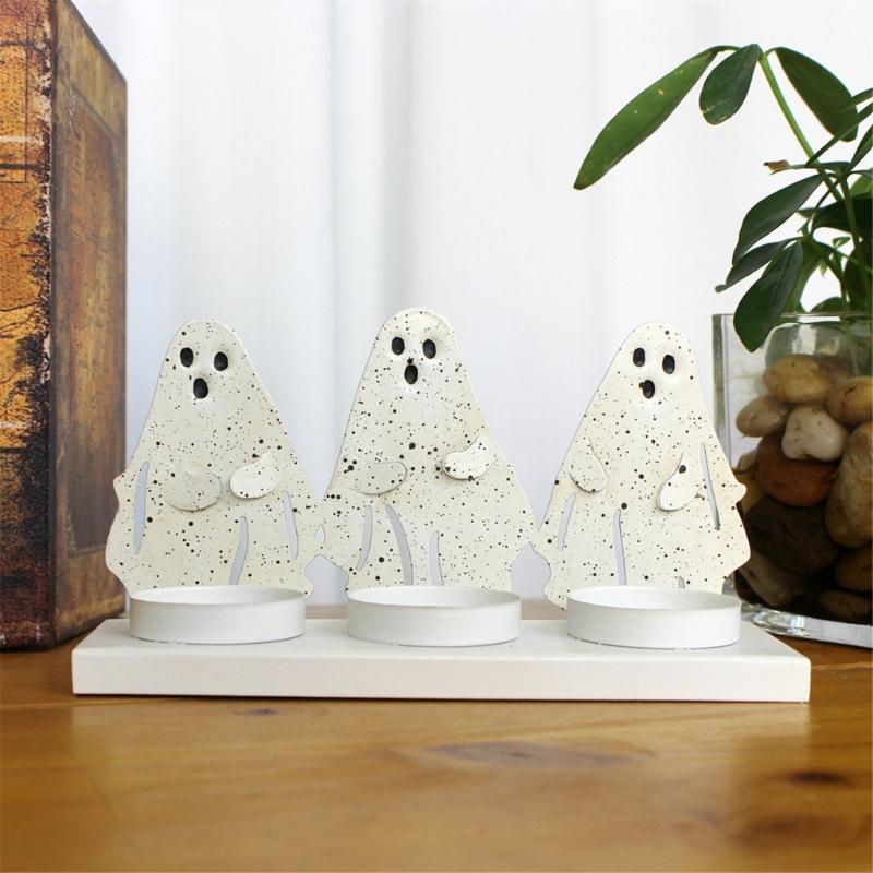 62KD Solid Iron Ghostly Stand Holders for Halloween Themed Celebration