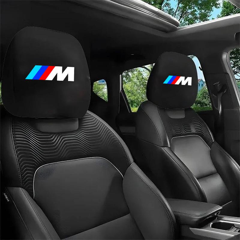 Suede Car Seat Headrest Protect Cover For BMW M X1 X2 X3 X5 X4 X6 X7 G30 G20 G32 G11 G12 F40 F30 F20 F10 F34 F07 Accessories