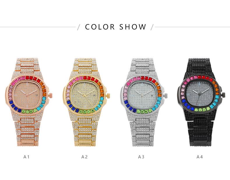 New Arrival: Colored Diamond Ladies' Watch – Elegant, Full-Diamond Design