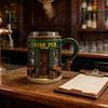 Caneca de Cerveja Stein de Pub Irlandês Cerâmica Esculpida Caneca de Café com Design Clássico de Bar 300ml Caneca de Chá Embossada Presente para Amantes de Cerveja
