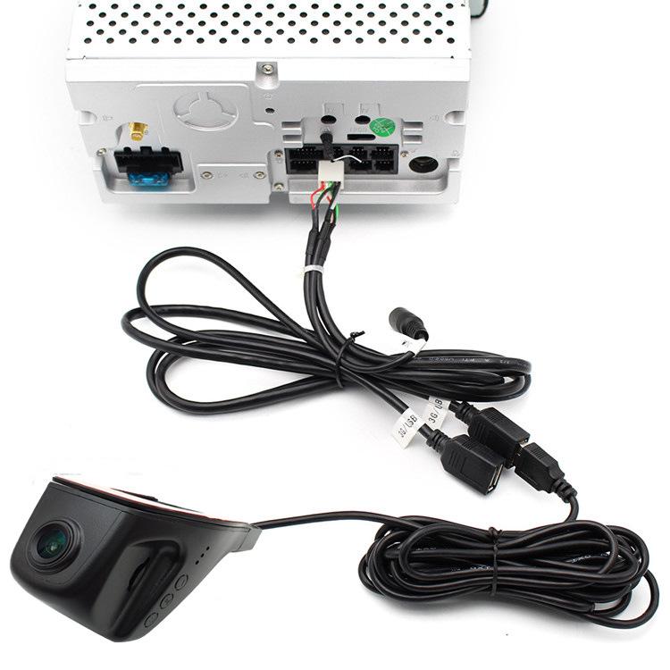 Dual-Kamera-Autorekorder mit AR-Navigation und ADAS-Warnungen - Aufnahme vorne & hinten