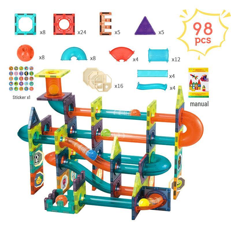 Colorful Roller Ball Building Blocks: Educational Construction Toy for Early Learning