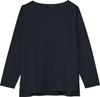 Albe Rewind RW0003 C-10 Black, Long Sleeve Basque Shirt, Boat Neck, 100% Cotton, Sizes SS-3L, Lightweight, Durable, Dry-Touch, Cut and Sewn, Size M