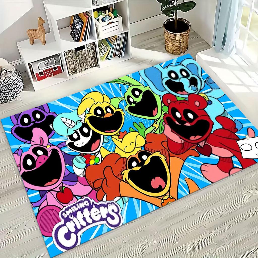 Cartoon S-Smiling C-Critters Craftycorn Catnap Rug for Bedroom Living Room Sofa Home Doormat Decor,Large Kid Non-slip Floor Mat