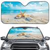 Summer Beach Shell Car Windshield Sunshade - Portable, Thin, No Installation Needed (Order from 1 Piece)