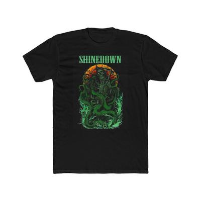 Shinedown T Shirt Vintage Graphic Rock Band Men's Cotton Crew Tee