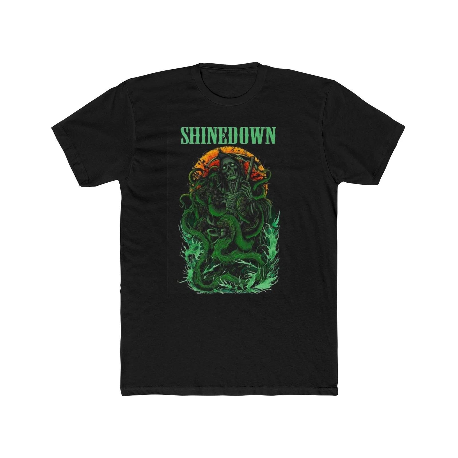 

Shinedown t shirt vintage graphic rock band Men s Cotton Crew Tee 3XL