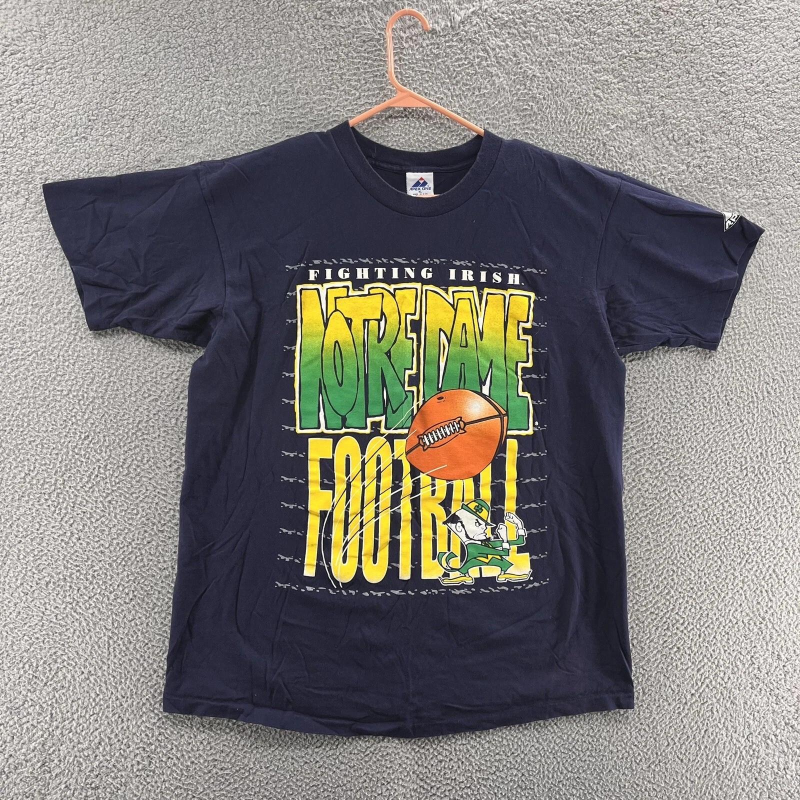 

VINTAGE Notre Dame Fighting Irish Shirt Men Extra Large Single Stitch Football M