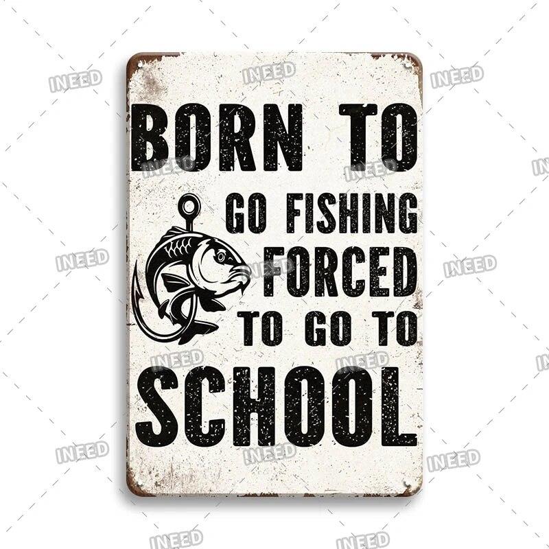 Funny Sentence Tin Sign Decorative Vintage Shabby Metal Sign Decor Metal Plate for Garage Man Cave Bar Pub Home Wall Decor