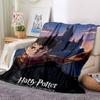 1pc Hogwarts Castle Blanket Lightweight Flannel Throw For Sofa, Bed, Travel, Livingroom, Office, Couch, Chair, And Bed