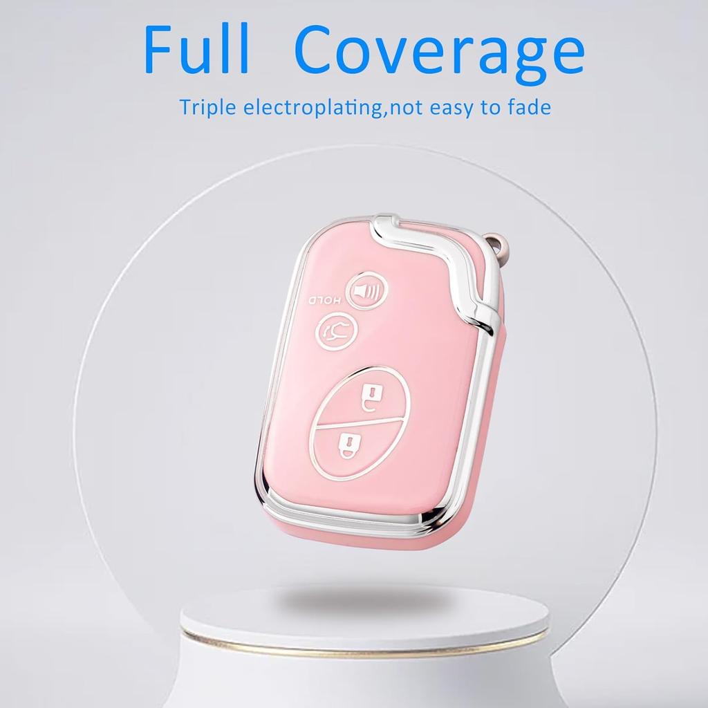 Key Fob Cover With Keychain For Lexus RX350 RX450 GX460 LX570 CT200H 2009-2015