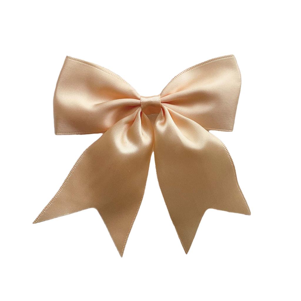 New Solid Color Ribbon Bows Hair Clip For Kids Girls Hairpins Barrettes Handmade Headwear Hair Accessories