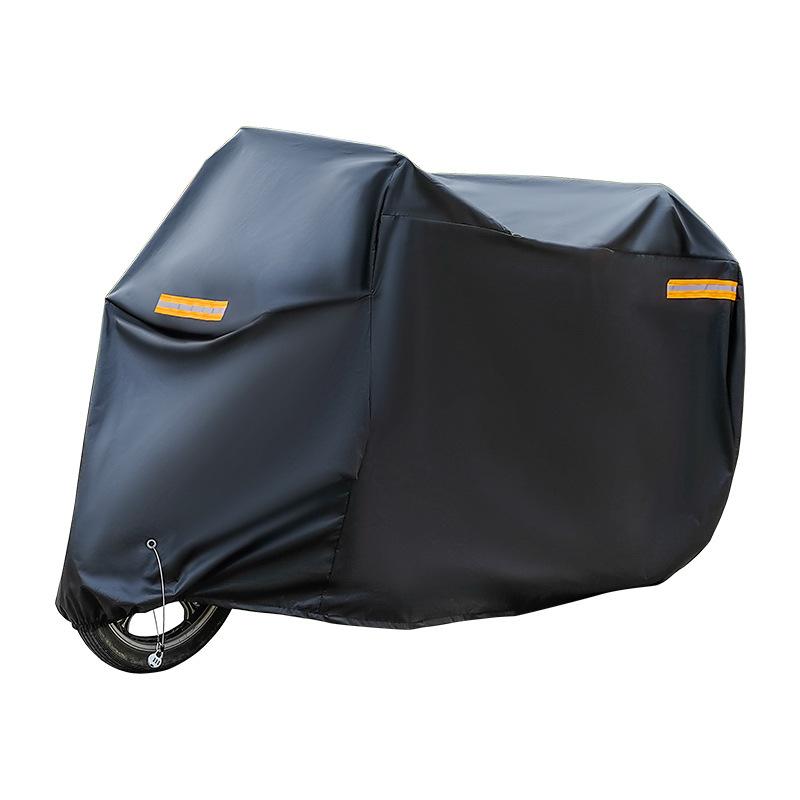 

Thick Oxford Motorcycle Waterproof Cover Universal Outdoor Protection Dust Motorbike Rain Cover Sunshade Dustproof Uv Protective XL 230x95x125cm чорний